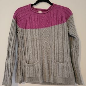 Croft & barrow cable knit pocket sweater